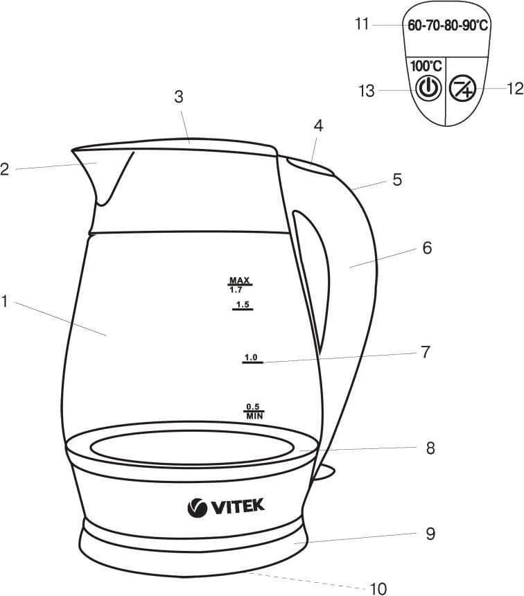 Чайник Vitek VT-1177