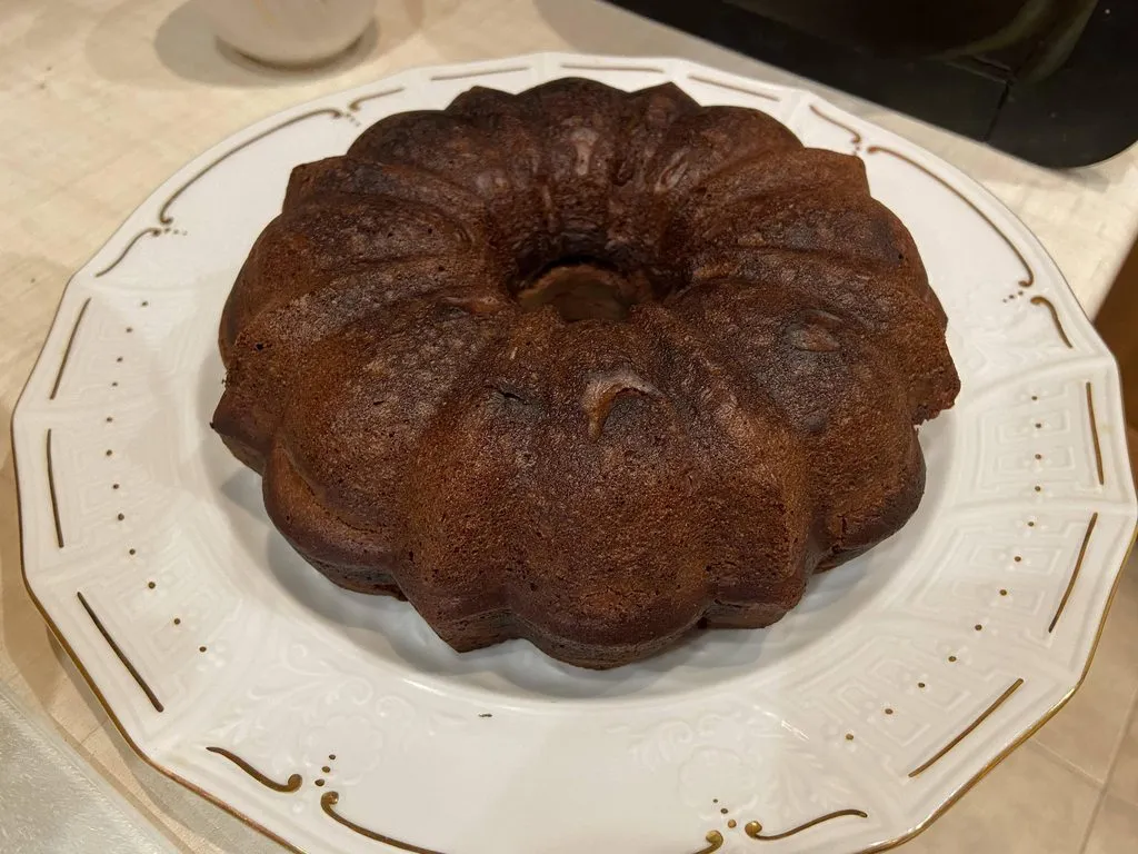 Шоколадный постный кекс на соке