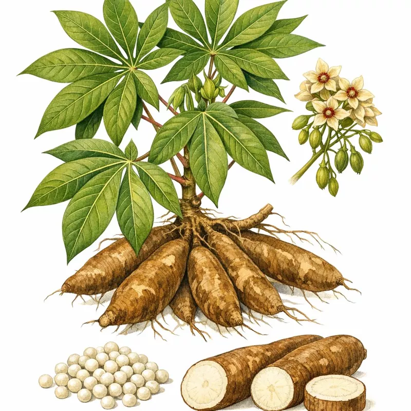 Кассава, цикорий, конжак: новые источники пищевых волокон