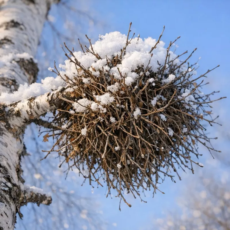 Ведьмины метлы: странные наросты, которые меняют облик деревьев 