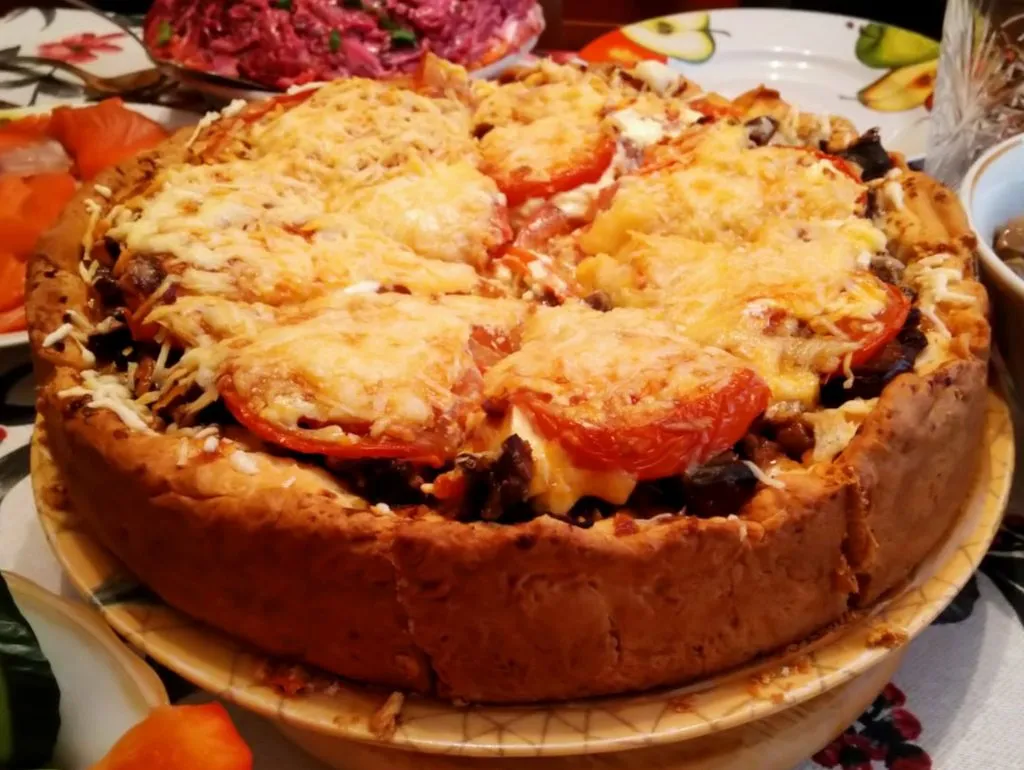 Очень вкусный пирог с баклажанами