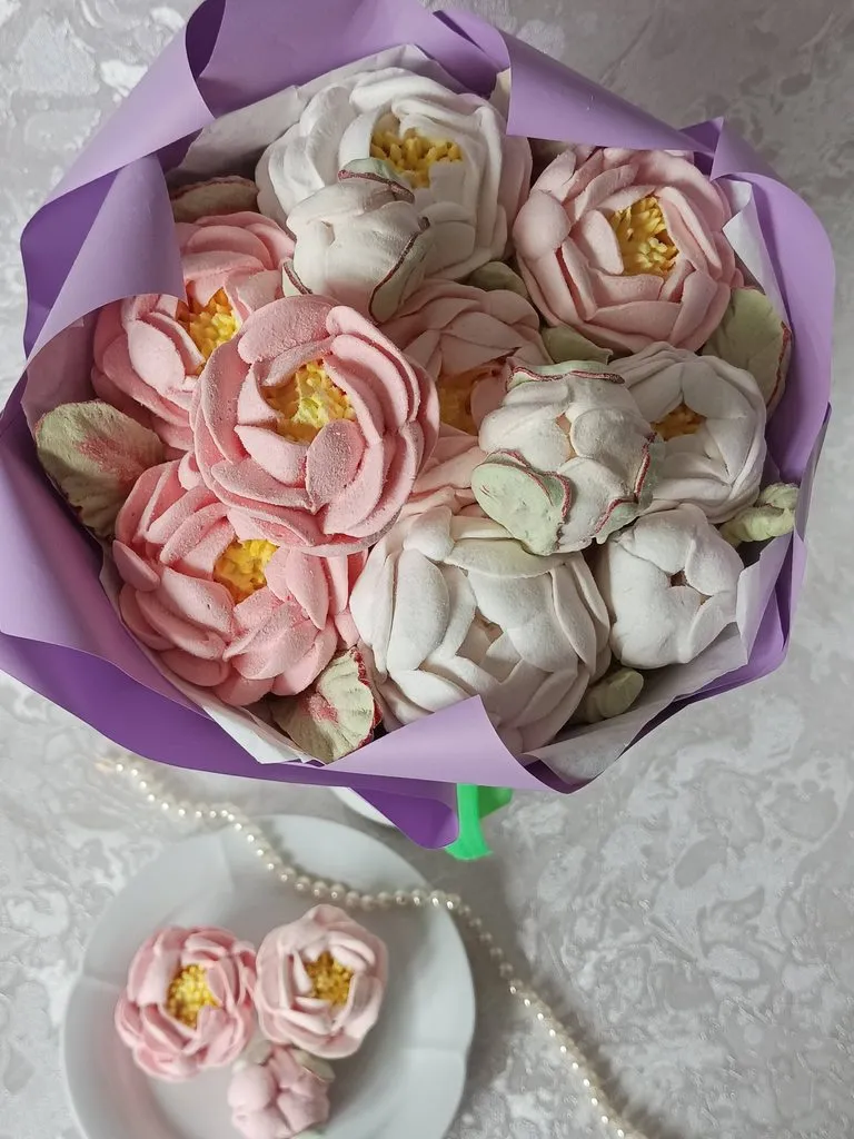 Зефирные букеты и композиции