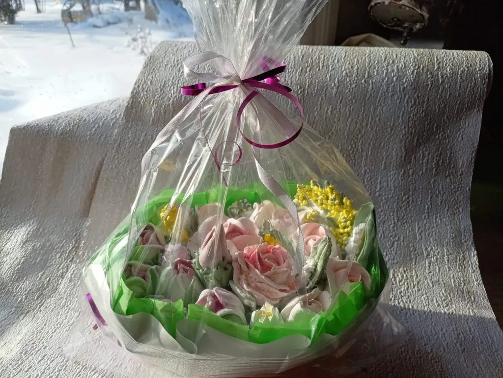 Зефирные букеты и композиции