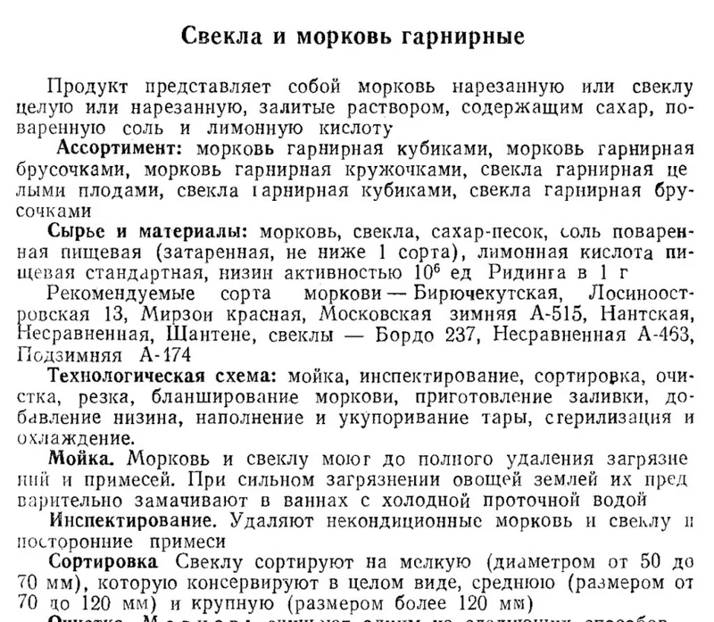 Свекла гарнирная