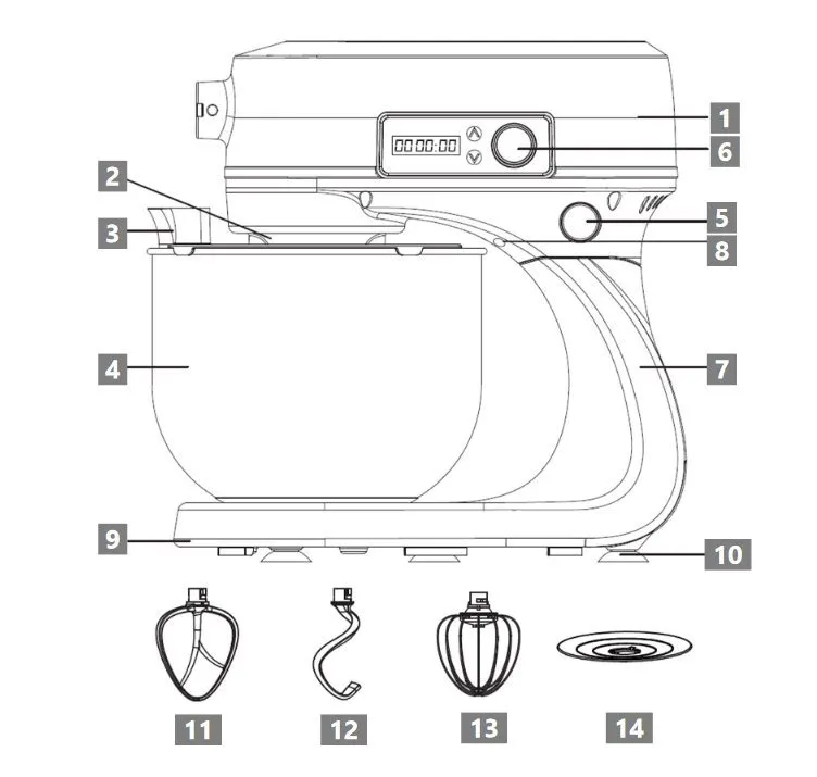 Кухонный комбайн 2 в1 Maunfeld MF-425BL