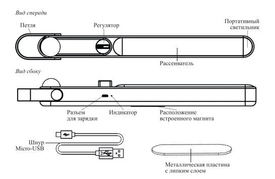 Портативный светильник Kitfort КТ-3347