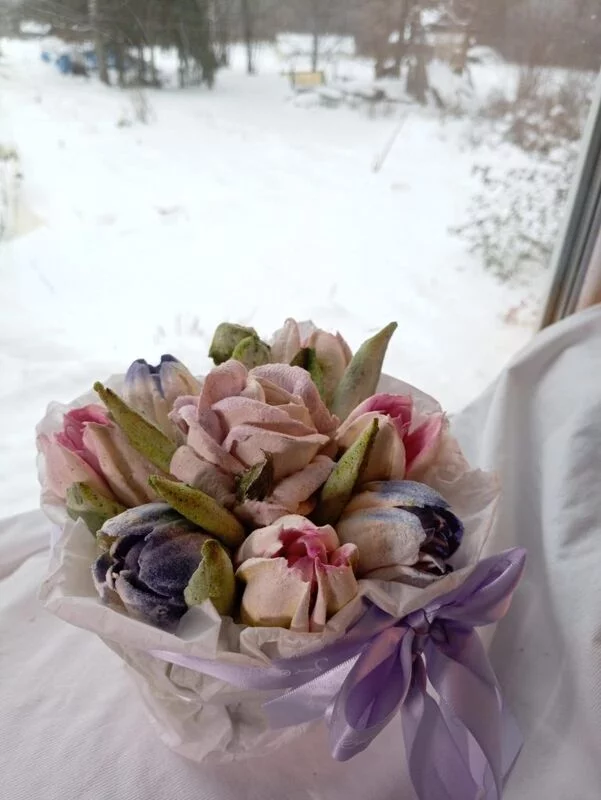 Зефирные букеты и композиции