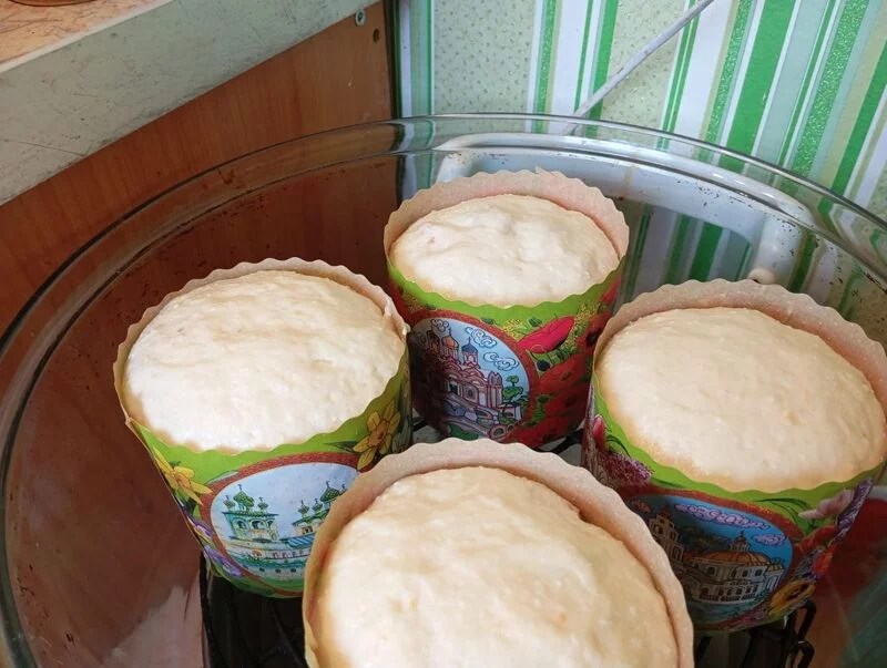 Сочный творожный кулич