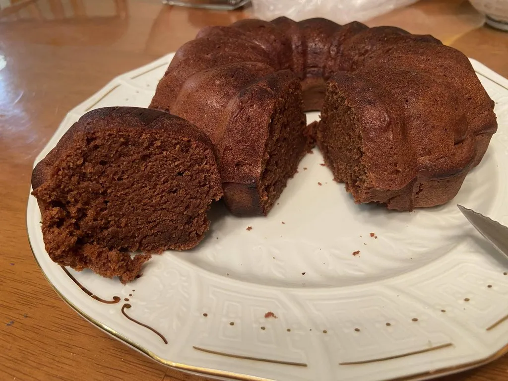 Шоколадный постный кекс на соке