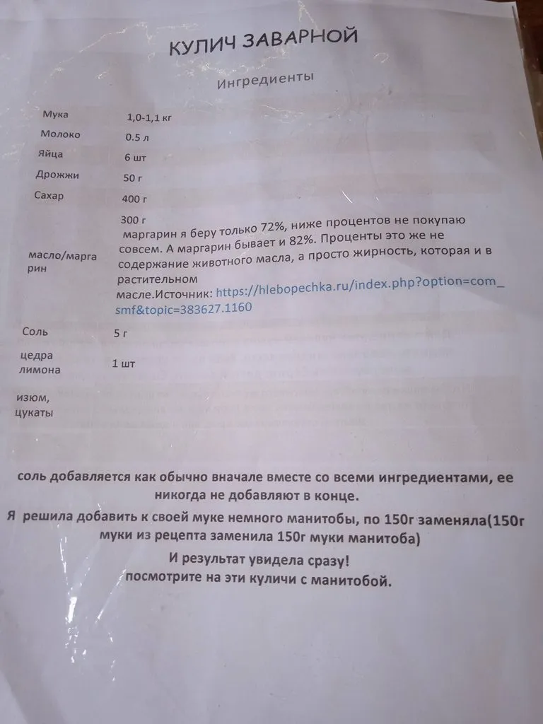 Куличи (паски) пасхальные заварные от Светты