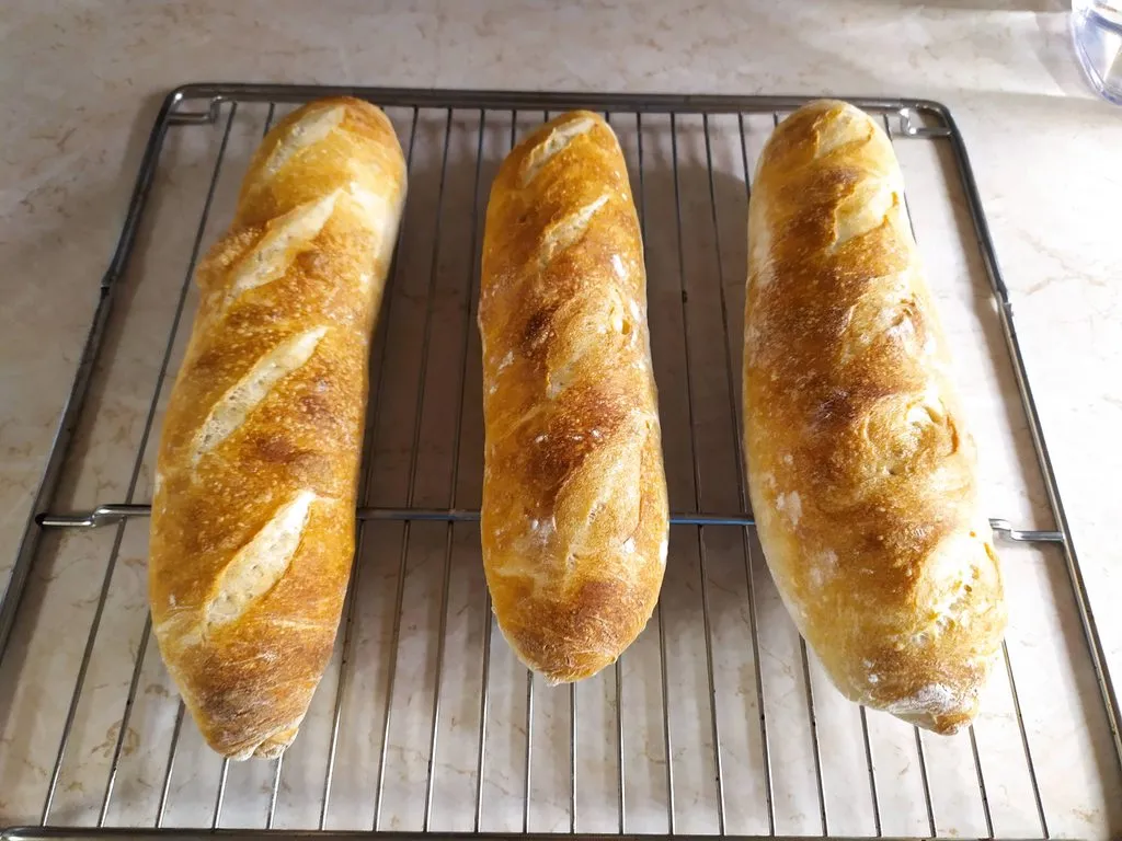 Багет на холодной опаре pate fermentee (Питер Рейнхарт)