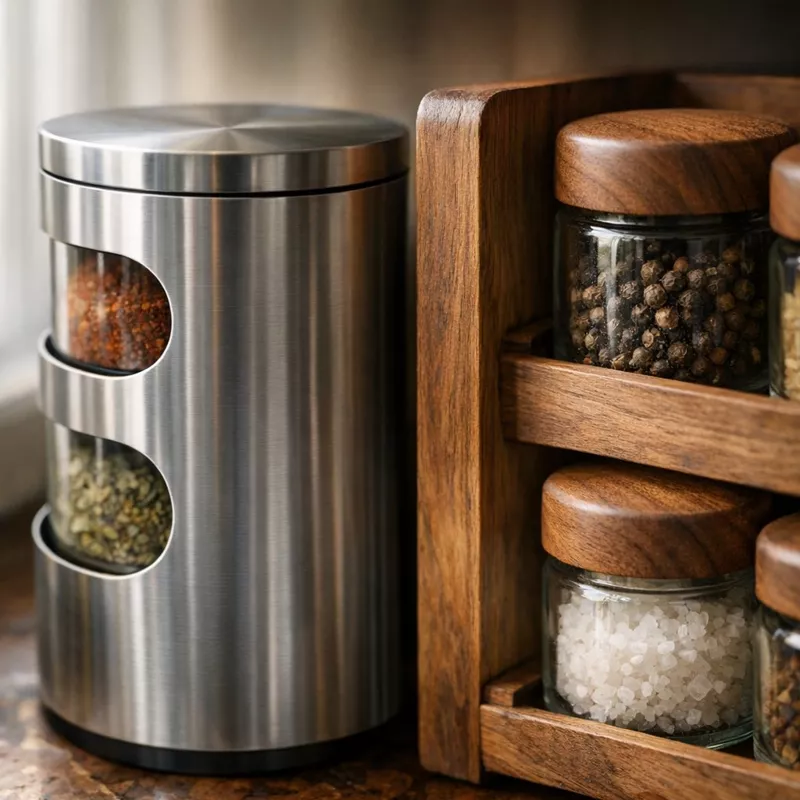 Подставка для специй: материалы, конструкции и идеи для кухни