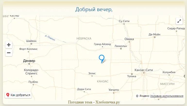Моя погода на карте