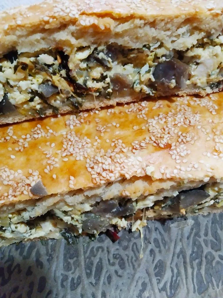 Пирог сырный с баклажанами (Балканский)