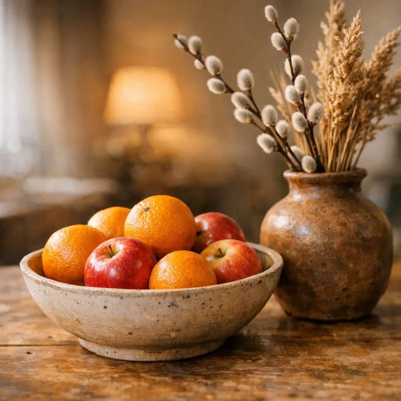 Простые идеи сервировки стола на Масленицу с народными мотивами