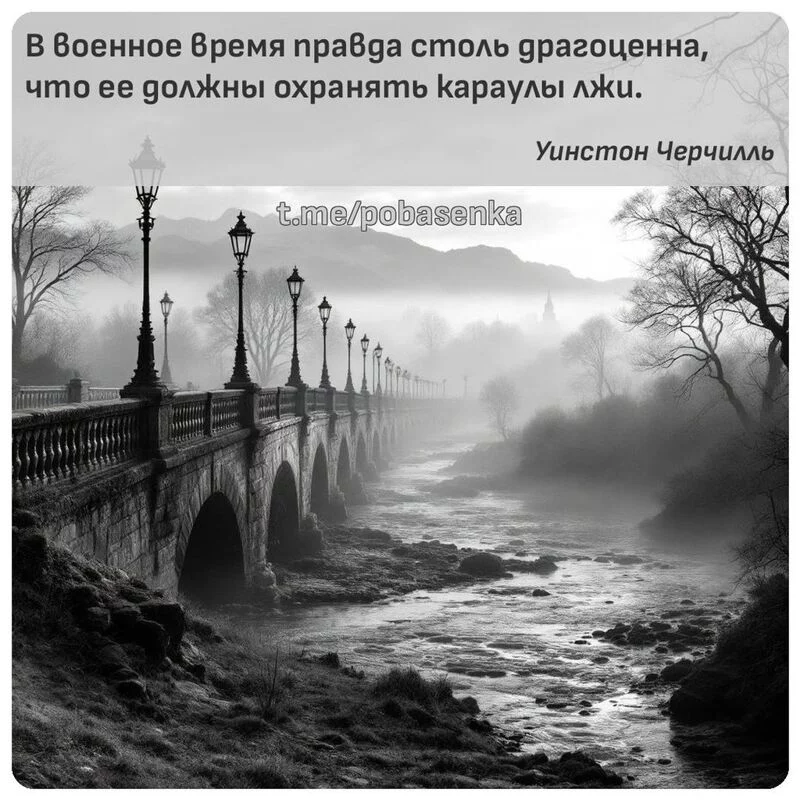 «В военное время правда столь драгоценна, что ее должны охранять караулы...» height="550" width="550"