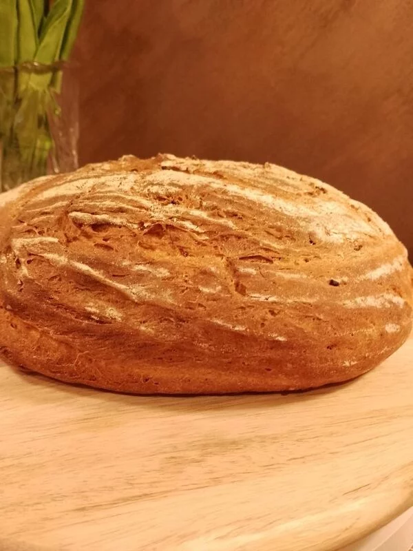 Пшенично-картофельный с жареным луком и куркумой