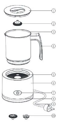 Вспениватель молока Kenwell C8040