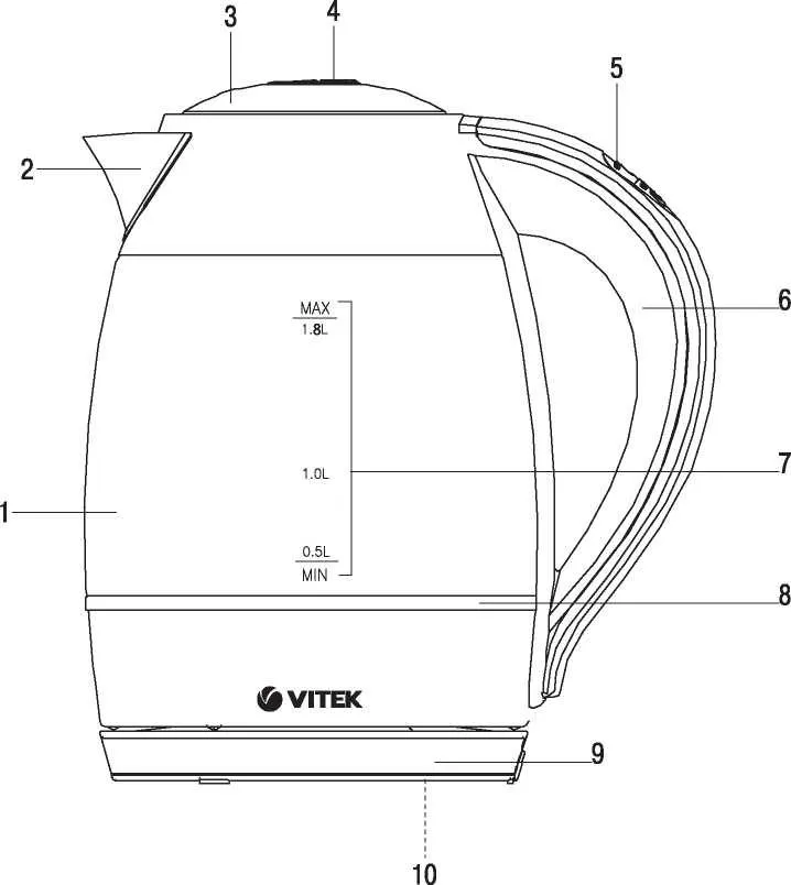 Чайник Vitek VT-7047 TR