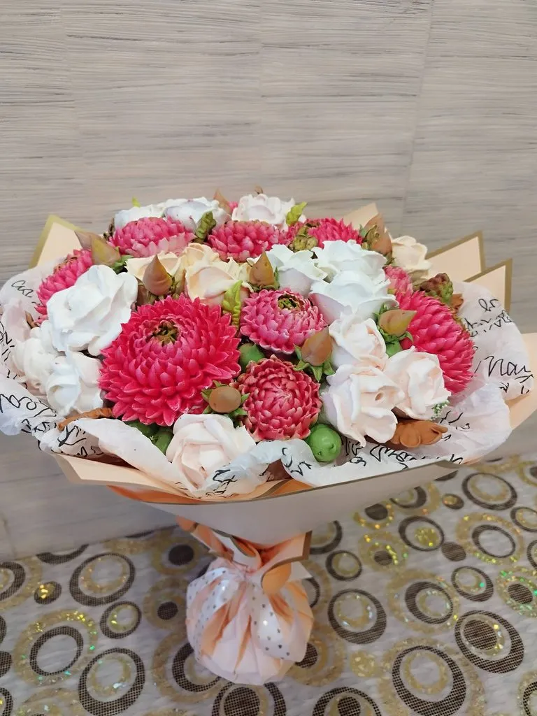 Зефирные букеты и композиции