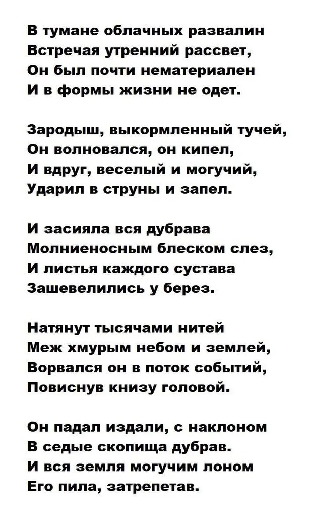 Любимые стихи