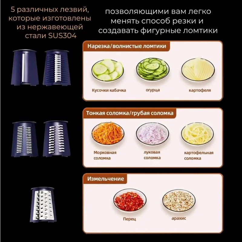 Тёрки и шинковки для овощей, кевларовые перчатки