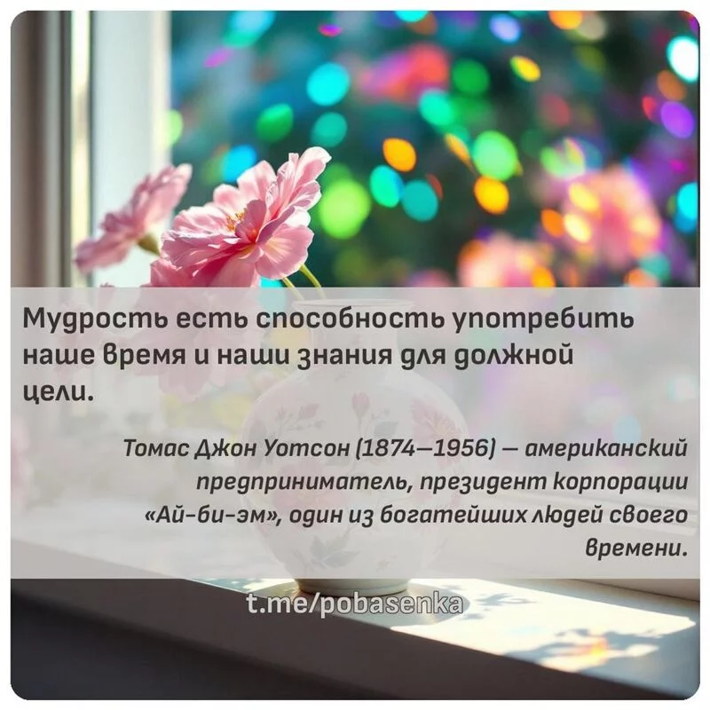 «Мудрость есть способность употребить наше время и наши знания для должной...» height="550" width="550"