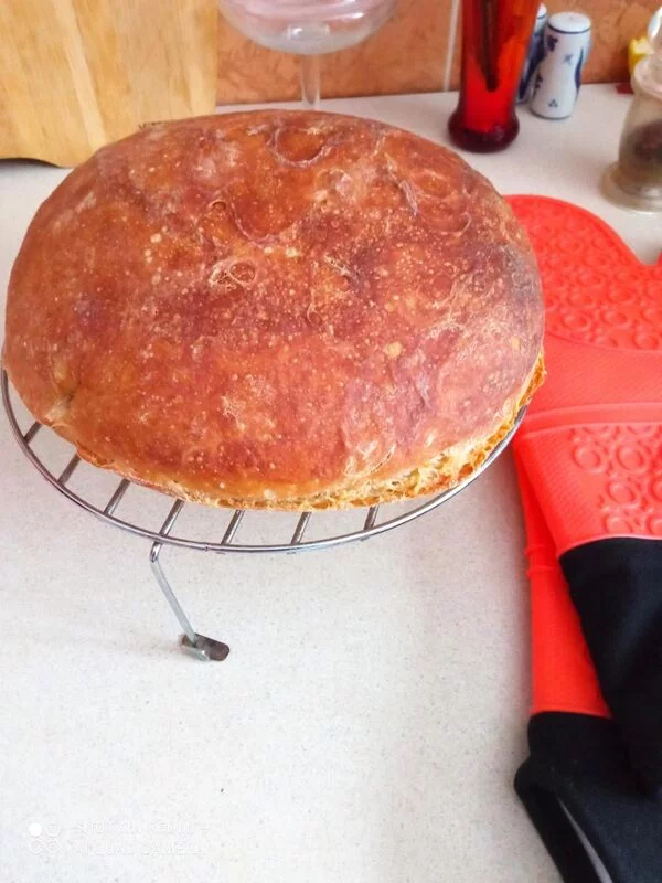 Кустарный хлеб без замеса