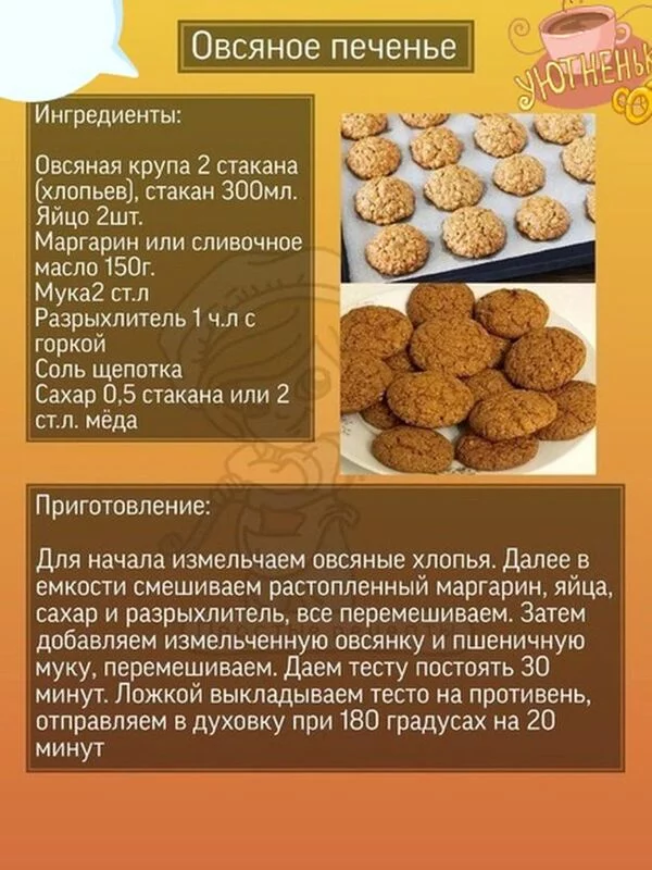 Кулинарная инфографика  в рецептах