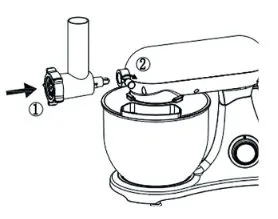 Цельнометаллический планетарный миксер Kitfort KT-3074
