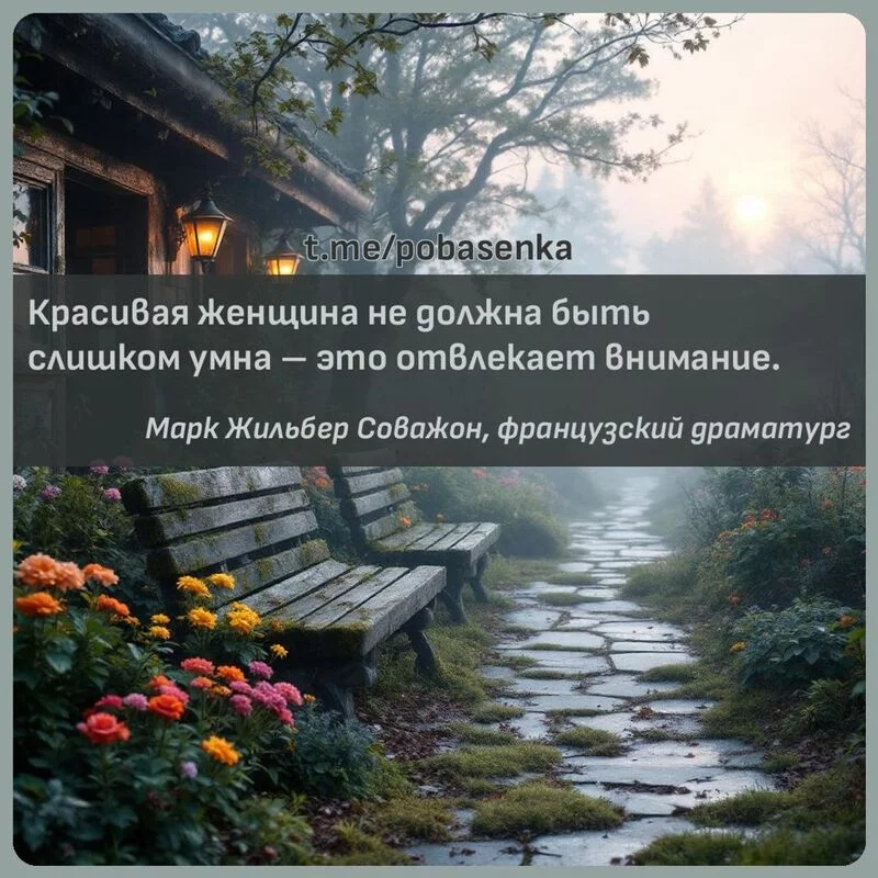 «Красивая женщина не должна быть слишком умна это отвлекает...» height="550" width="550"