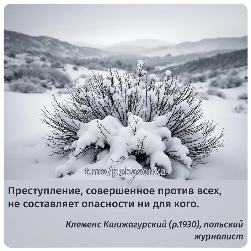 «Преступление, совершенное против всех, не составляет опасности ни для...» height="550" width="550"