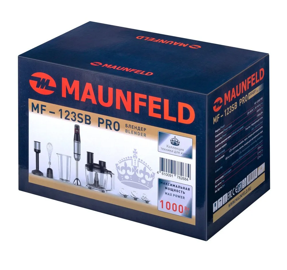 Блендер погружной Maunfeld MF-123SB PRO