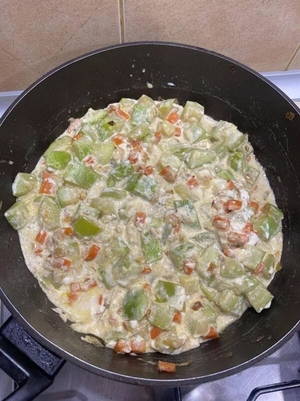 Кабачки в сливочном соусе