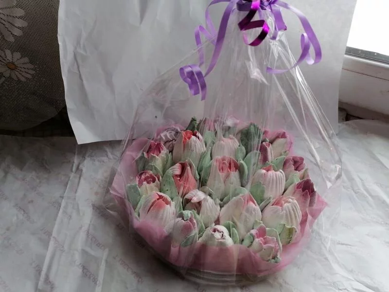 Зефирные букеты и композиции