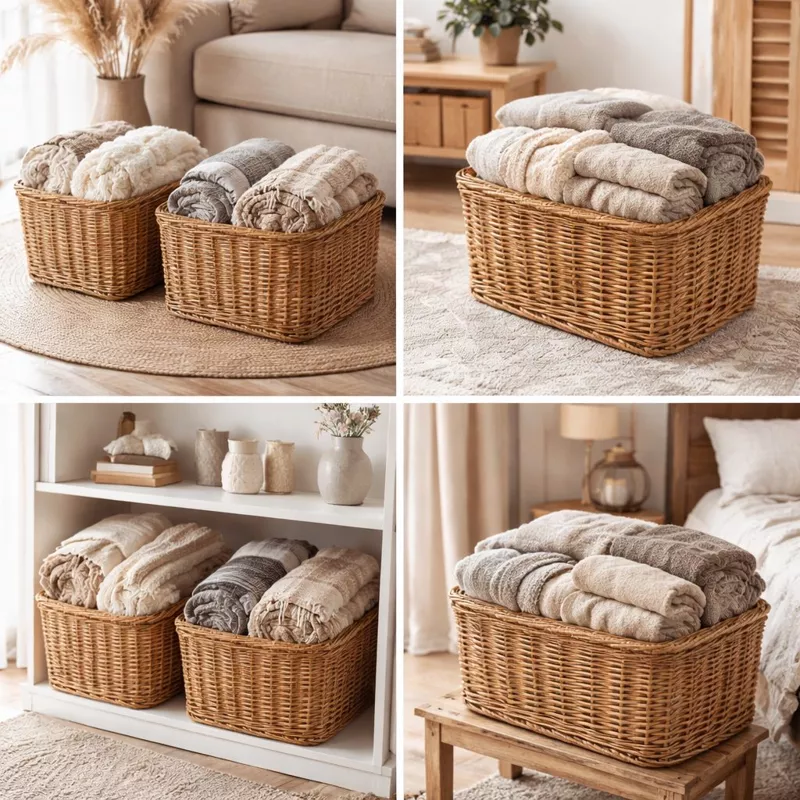 Сезонная смена текстиля: ротация штор и пледов