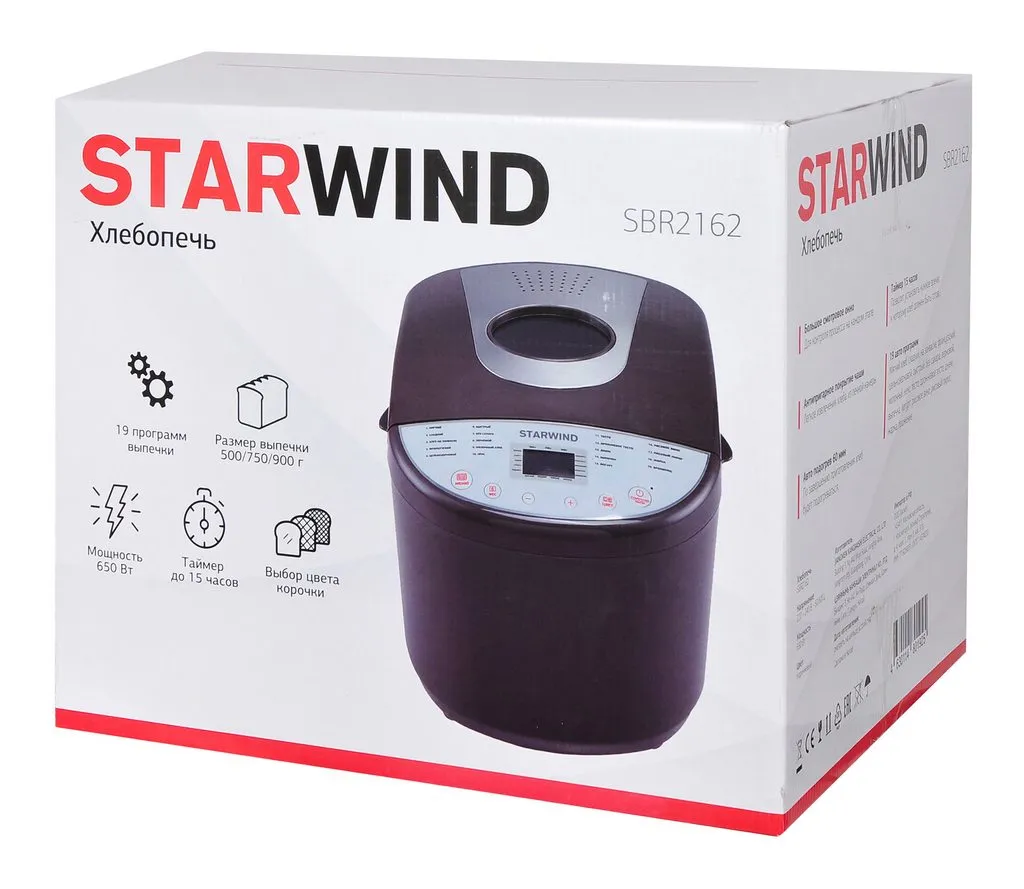Хлебопечка Starwind 2162