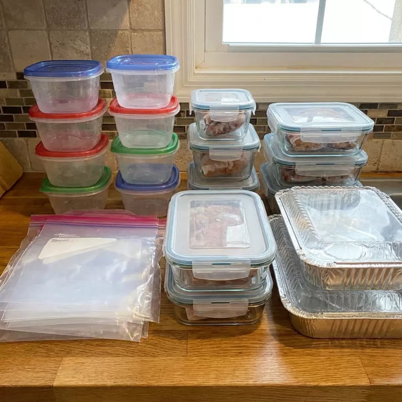 Замораживание готовой еды, хранение готовой еды в холодильнике