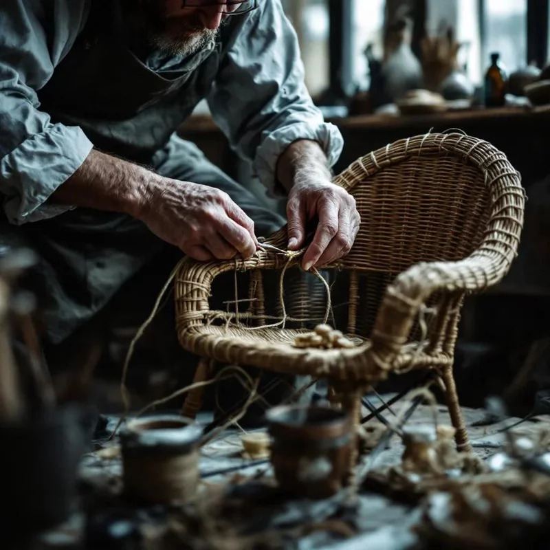 Реставрация плетеных стульев