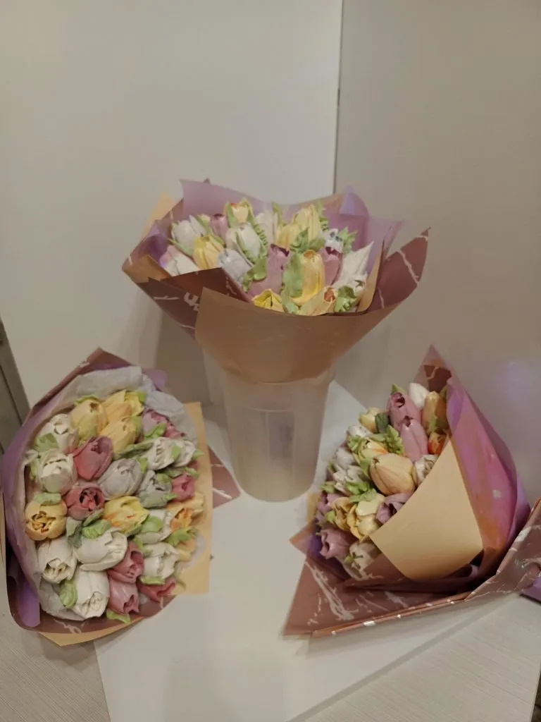 Зефирные букеты и композиции