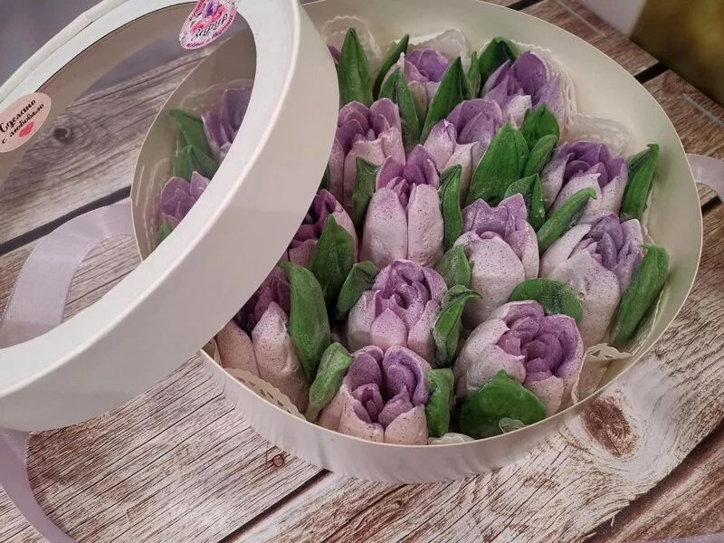 Зефирные букеты и композиции