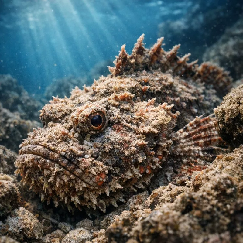 Рыба-камень на мелководье: чем опасна встреча и как её избежать