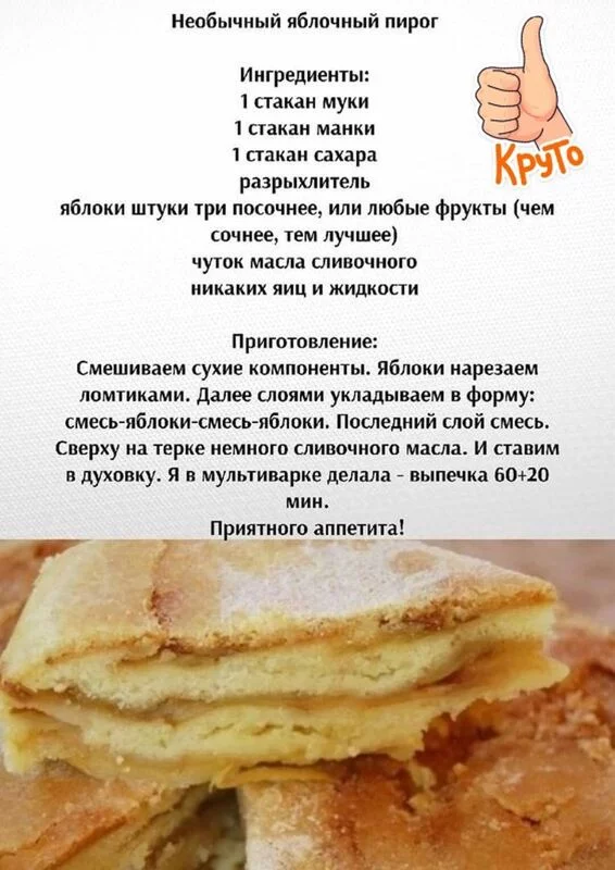 Кулинарная инфографика  в рецептах