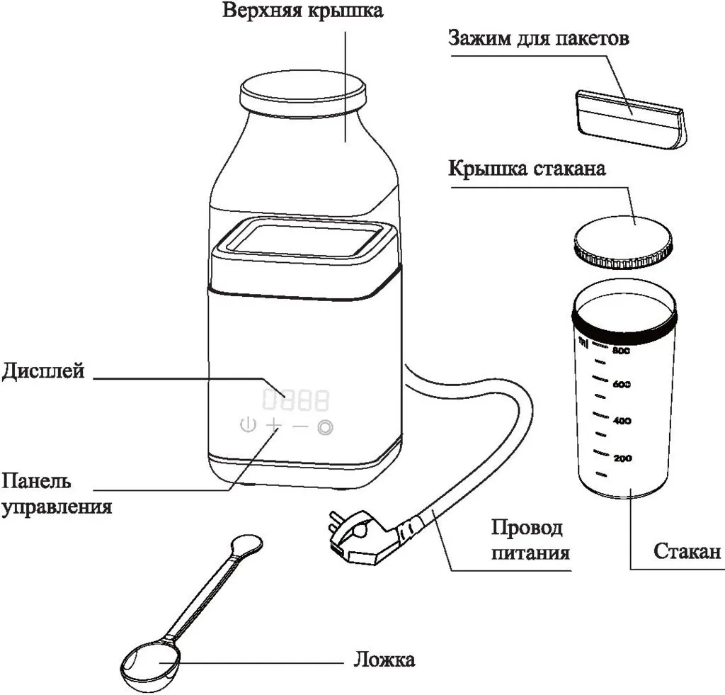 Йогуртница-"бутылка" Kitfort КТ-2053