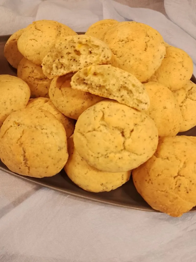 Лимонное овсяное печенье с маком