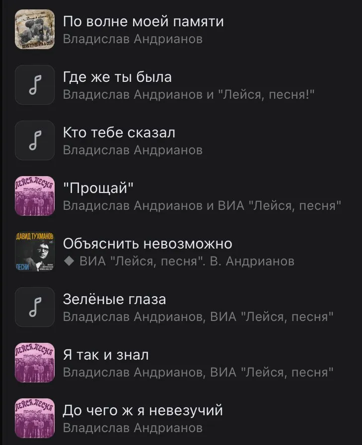 Музыка исполнителя или автора в его день рождения