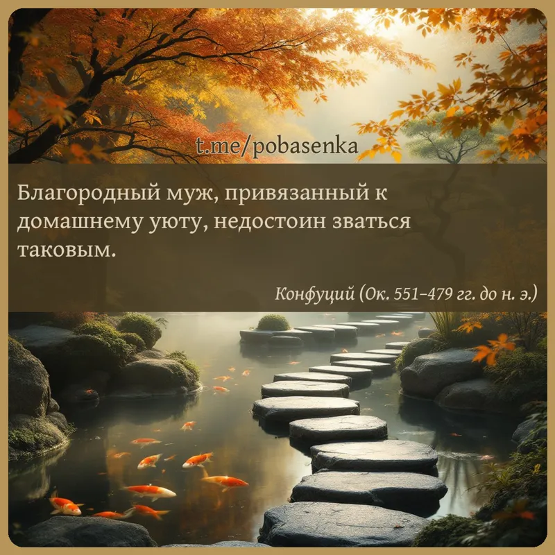 «Благородный муж, привязанный к домашнему уюту, недостоин зваться...» height="550" width="550"