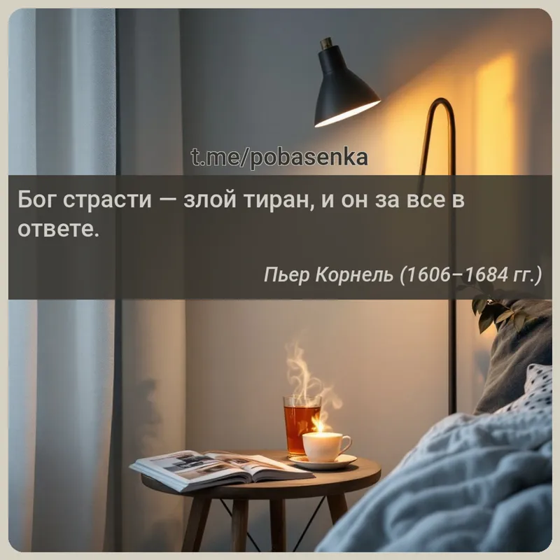 «Бог страсти — злой тиран, и он за все в...» height="550" width="550"