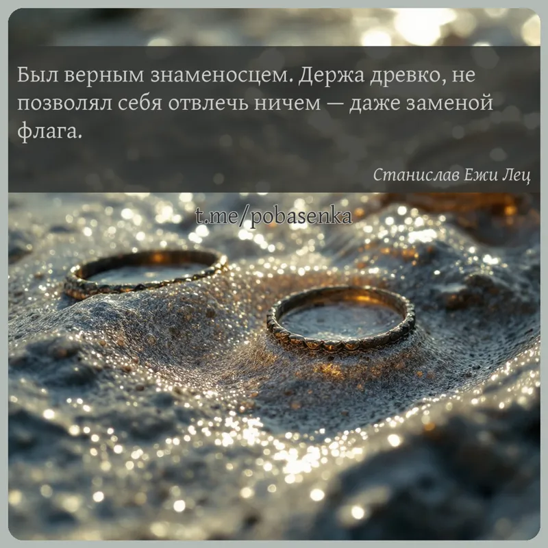 «Был верным знаменосцем. Держа древко, не позволял себя отвлечь ничем — даже заменой...» height="550" width="550"