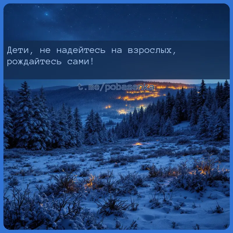 «Дети, не надейтесь на взрослых, рождайтесь...» height="550" width="550"